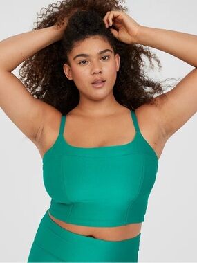OFFLINE By Aerie Rise N Shine
Ribbed Longline Sports Bra